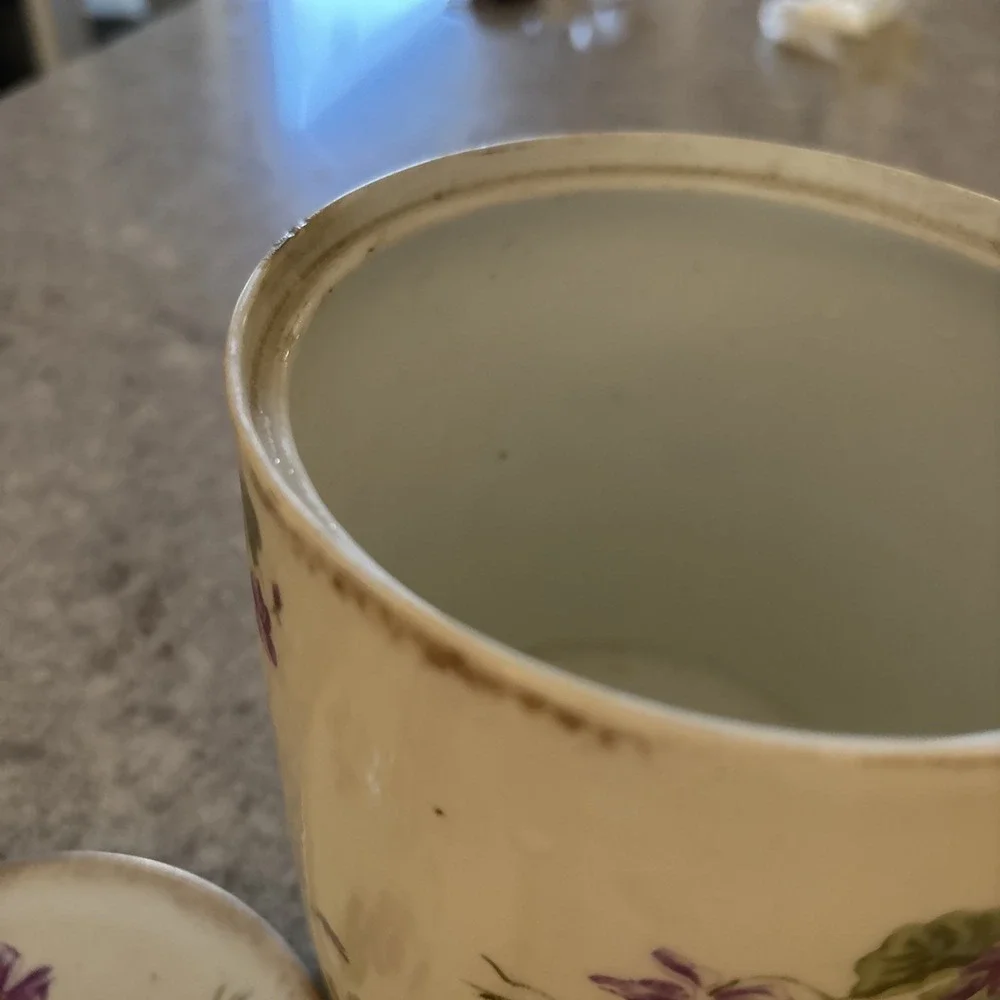 Vintage China Biscuit Jar